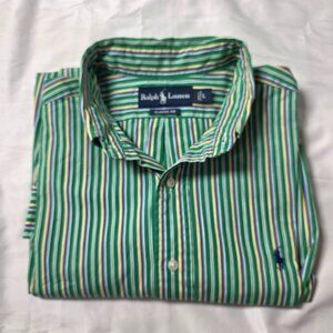 Ralph Lauren Button Up Long Sleeve Plaid Casual / Work Large